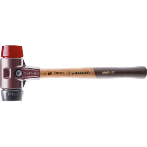 Erwin Halder Kg – Marteau SIMPLEX 3026 – Manche ergonomique en bois – Tête en acier coulé et caoutchouc – Poids 345 g – Longueur 295 mm