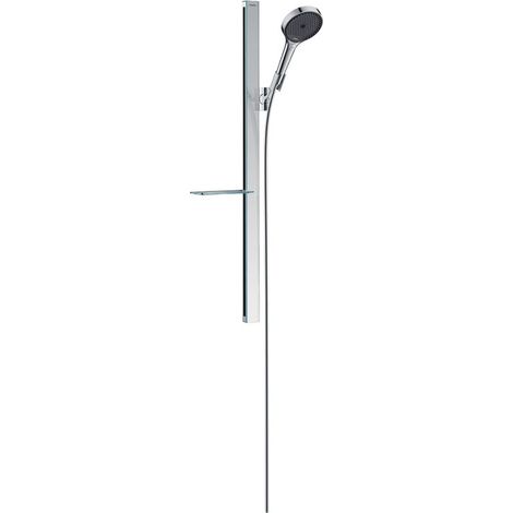 Set de ducha 130 3jet EcoSmart con barra de ducha de 90 cm y jabonera cromada Hansgrohe Rainfinity