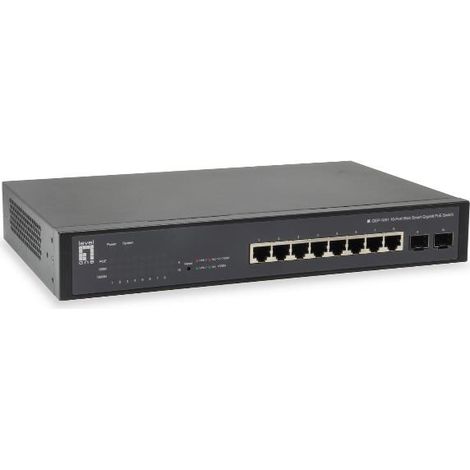 LevelOne GEP-1051 switch di rete Gestito L2/L3/L4 Gigabit Ethernet (10/100/1000) Supporto Power over Ethernet (PoE) Nero (1/4)