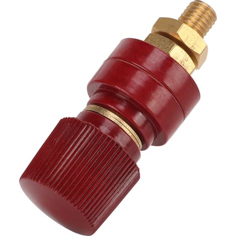 Connecteur électrique en laiton et cuivre, conductivité élevée, résistant à l'usure, accessoire de test électronique, rouge, pour câblage et bricolage (1/5)