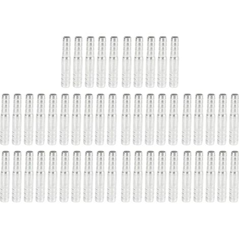 Raccord cannelé de tuyau de climatisation, ensemble de connecteurs de tuyau universels en aluminium pour voiture, camion, véhicule d'ingénierie, Modification AC, 50 pièces (Manchon de 12,5 mm à 14 mm) (1/5)