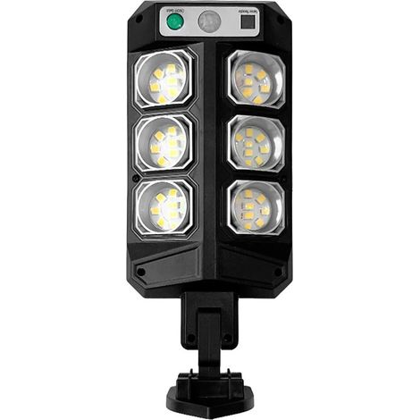 Lampe Solaire 60 LED avec Capteur de Mouvement, Éclairage Extérieur Étanche pour Terrasse, Jardin et Cour (1/5)