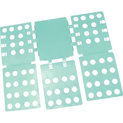 Planche à plier portable pour chemises, grande planche à plier pour la maison, organisateur de vêtements adapté aux pantalons, shorts, t-shirts, vert. (1/5)
