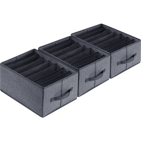 Panier de rangement à 5 compartiments pour chaussettes et sous-vêtements, boîte de rangement pour armoire, contenant pour serviettes (1/5)