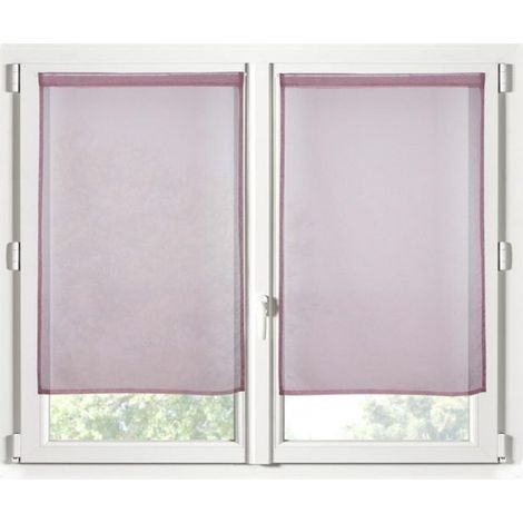 Paire de Rideaux Voile 70 x 200 cm Brise bise blush (1/2)
