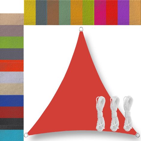 Voile d'ombrage Toile ombrage voiles d'ombrage pour Patio Triangulaire Triangle rectangulaire Toile d'ombrage ombrage imperméable pour terrasse Patio Jardin extérieur 2x2 2x3 3x3 4x3 4x4 6x4 5x5m (1/5)