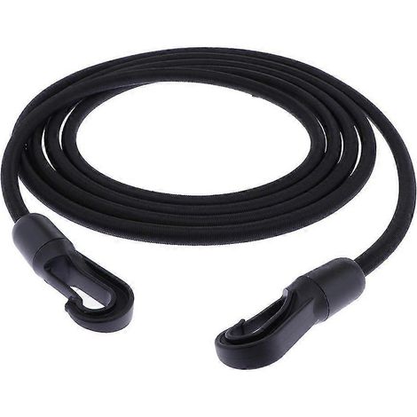 Lanière élastique robuste de 1,5 m avec crochets et clips, fabriquée en caoutchouc durable. (1/4)