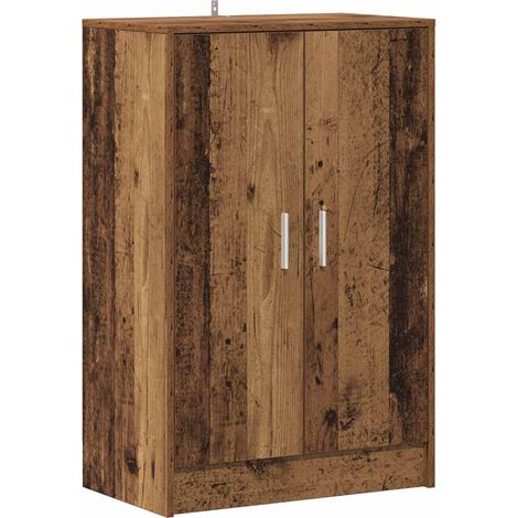 Maison Exclusive - Scarpiera Legno Antico 60x35x92 cm in Legno Multistrato (1/5)
