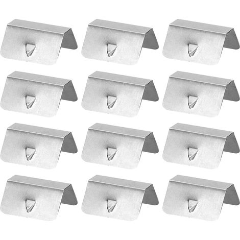 Clips de déflecteur de Vent, Canal Universel de déflecteur de Pluie de Vent de Voiture en Acier Inoxydable fixant des Clips de retenue Set Accessoires de Voiture(12pcs) (1/5)