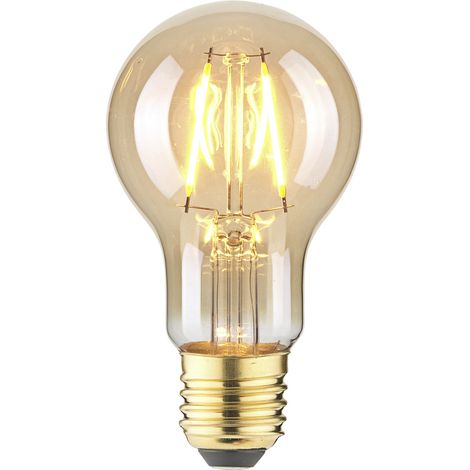LightMe LM85055 LED  E27 Glühlampenform 2.5 W Bernstein (Ø x L) 60 mm x 108 mm  1 St.