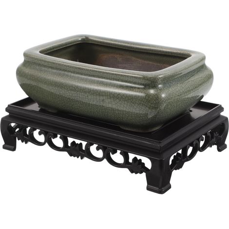 Bonsai Pflanztopf mit Wasserspeicher und Plastikfuß Flache