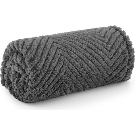 Hundedecke Waschbar 80x60 cm Coral Fleece Sofa S (80x60cm) Dunkelgrau (1/5)