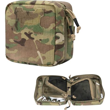 Taktische Erste Hilfe Tasche MOLLE IFAK mit YKK Reißverschluss, 500D Cordura, Tarnfarbe