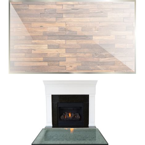 VIDRIO PARA CHIMENEA, BASE DE VIDRIO TEMPLADO GOAT, DIMENSIONES 90x52 TRANSPARENTE (1/5)
