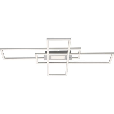 Plafonnier LED JUST LIGHT 14693-55, 45W, 5500lm, argenté