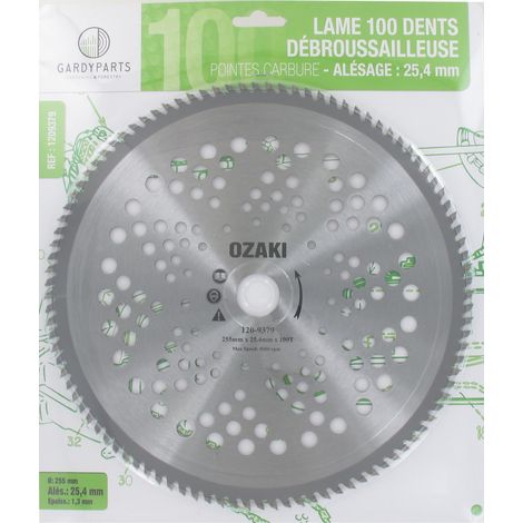 Freischneiderklinge Ozaki 100 Zähne Hartmetall 255 mm
