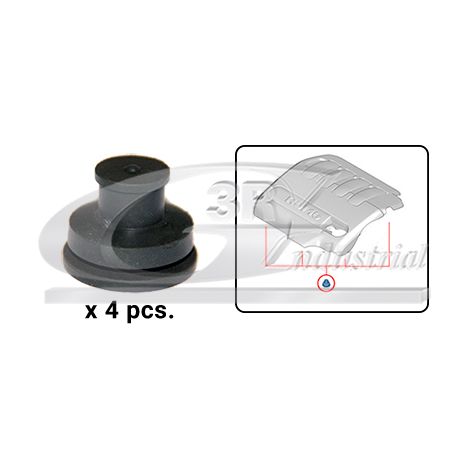 3RG 812684 SOPORTE TAPA MOTOR (PACK 4 PCS)