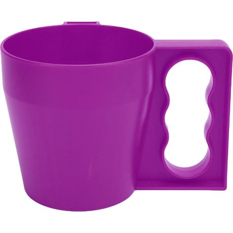 Porte-pinte de crème glacée tasse isolée réutilisable avec poignée antigel pour yaourts desserts glacés violet. (1/5)