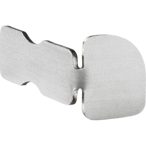 Abschlusskappe Rundprofil Edelstahl HEXIM 10-12mm HEX502: 10 mm, Silber gebürstet SI (1/2)
