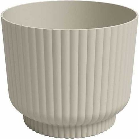 Pot de fleur - ARTEVASI - Miami Wavy - 30 cm - 13 L - Creme (1/2)