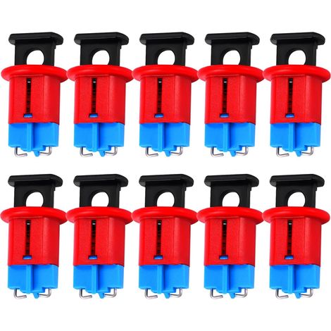 Verrouillage de Disjoncteur Miniature, 10pcs Verrouillage de Commutateur D'air Verrouillage de Sécurité Électrique Verrouillage de Disjoncteur Miniature pour L'isolation de Puissance (1/5)
