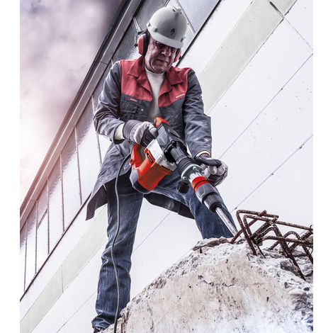 Einhell Marteau Démolisseur TE-DH 32 (1500 W, force de frappe de 32 J, mandrin SDS-max, poignée principale anti-vibration + revêtement souple Softgrip, vendu avec pointeau et burin plat + E-box) — vue 4