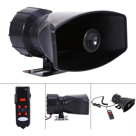 Avertisseur Sonore Pneumatique 300dB Mégaphone Avertisseur pour Voiture Camion Van avec Micro PA et Haut-Parleur (1/5)