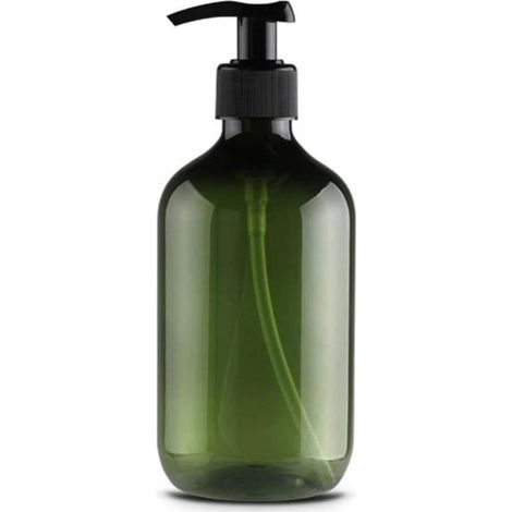 Distributeur de savon 500ml (sarcelle), flacon pompe à pression en plastique vide, rechargeable, pour huiles essentielles, lotions, shampoings et après-shampoings (1/5)