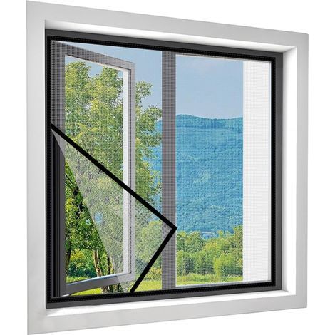 Selbstklebendes Moskitonetz für Fenster und Türen. Insektenschutz für Hausbesitzer und Mieter (Haus, Wohnung, Wohnzimmer, Schlafzimmer, Büro, Garage, Studentenwohnheim, Keller, Café).