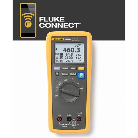 Multímetro digital Fluke 3000 FC negro preciso y duradero