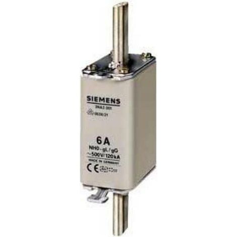 Siemens fusibile con linguette centrate nh gl/gg gr.1 500vca 100a 3na3130 (1/2)