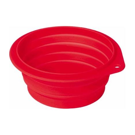 Nobby® Hunde Napf faltbar Rot Ø 13 cm 500 ml - Silikon