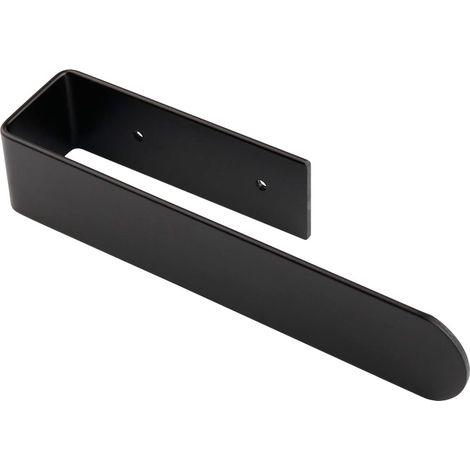 CCYKXA Porte Serviette Salle De Bain Noir, Adhesif Accroche Support Porte Torchon Mural sans Percage, Porte Serviette de Salle de Bain Mural en Acier Inoxydable pour Cuisine et Toilette