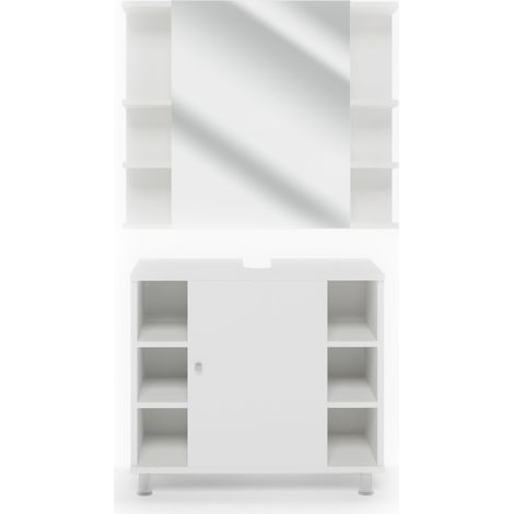 Badmöbel-Set Fynn, Weiß, 2 Teile, Vicco