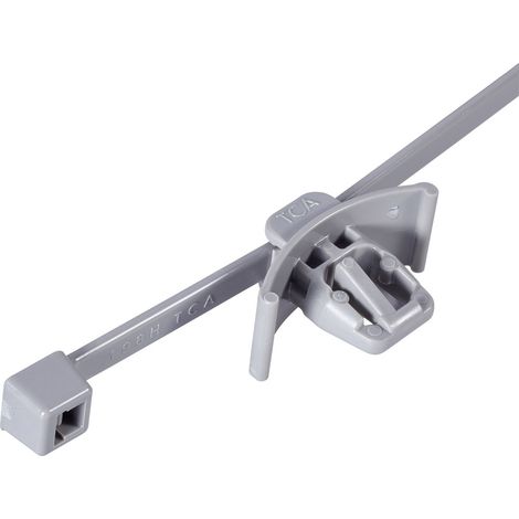 HellermannTyton 156-00446 T50RFT62X122-HR Kabelbinder 200 mm 4.60 mm Schwarz mit Spreizanker und Tel (1/3)