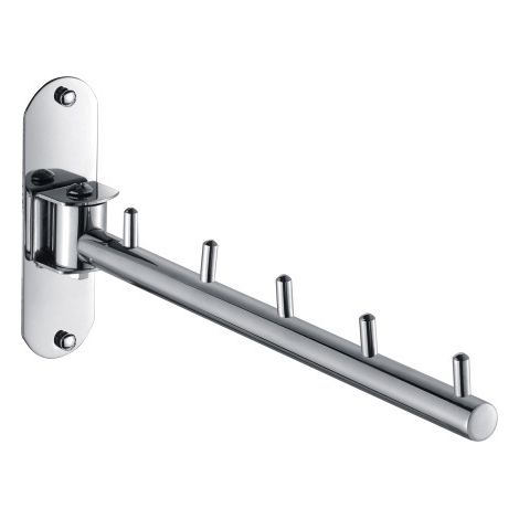 Ganci appendiabiti da parete in acciaio inox 304, girevoli a 180° e pieghevoli, adatti per bagni e camere da letto.