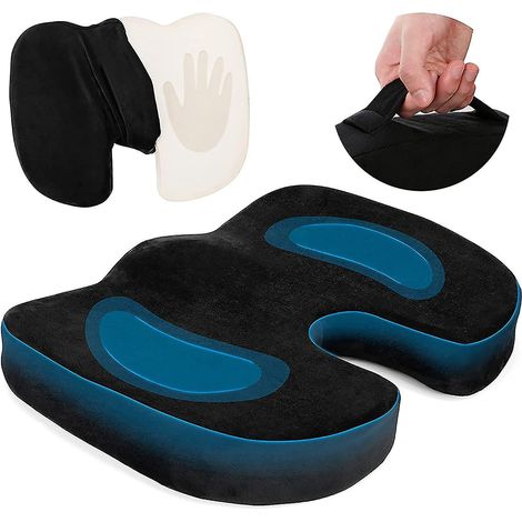 Orthopädisches Sitzkissen, Sitzkissen aus Memory-Schaum, ergonomisches Sitzkissen bei Hämorrhoiden (1/5)
