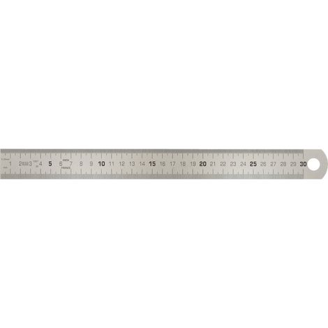 Cinta métrica semiflexible de acero inoxidable longitud total
