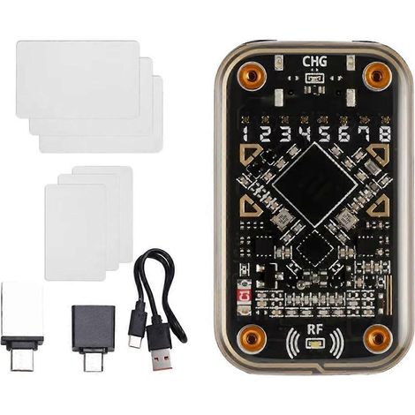 Lecteur de puces RFID Chameleon Ultra + émulateur de cartes à puce sans contact CUID/UID (3 cartes) 125 kHz 13,56 MHz (décodage de badges) (1/5)
