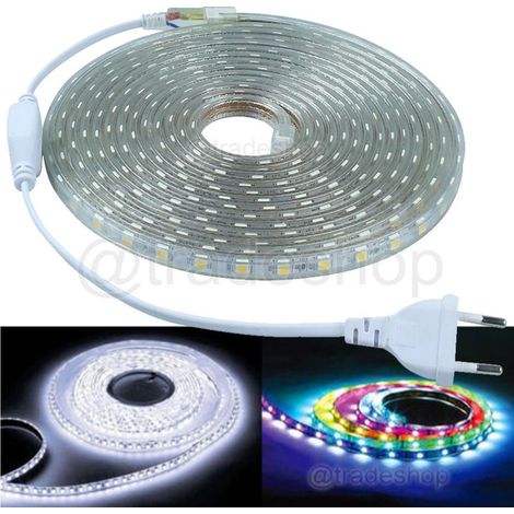 Ruban Led 5050 Profil Silicone Flexible 5m 10m éclairage Extérieur -5 M -