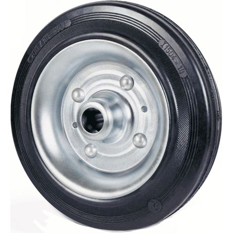 RUOTA  RUOTE INDUSTRIALE GOMMA PIENA mm 200x50 CUSCINETTI  382av