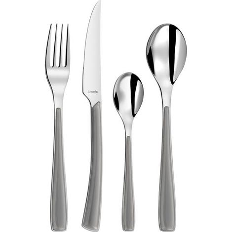 Set di posate grigie da 24 pezzi - 2224GYAF11C71 - Amefa