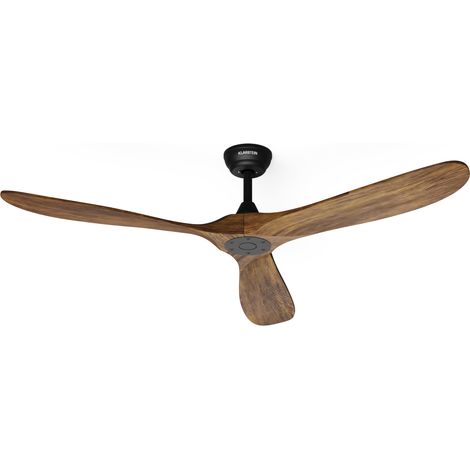 Klarstein Ventilador de techo Bahama Breeze Smart  palas de madera maciza  mando a distancia + app control