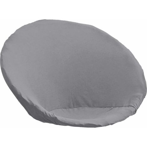 Housse de fauteuil soucoupe, housse de fauteuil lune, housse de fauteuil amovible en tissu spandex doux, gris (1/5)