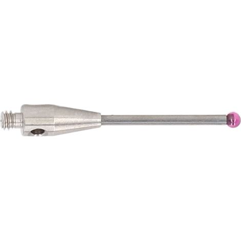 Stylet tactile CMM bout sphérique rouge anti-usure tige carbure de tungstène haute rigidité M2 pour machine à mesurer 3D (1/5)