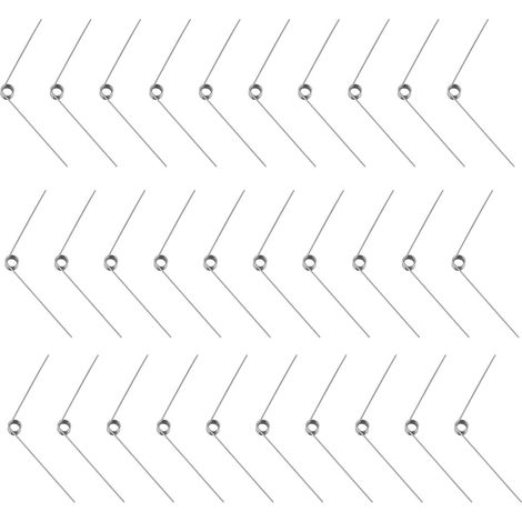 30pcs Acier Inoxydable Petit Ressort de Torsion, Ressorts de Torsion Mécaniques de Diamètre de Fil de 0.5 mm pour Le Travail du Bois de Bricolage, Meubles, Projet de Réparation (1/5)
