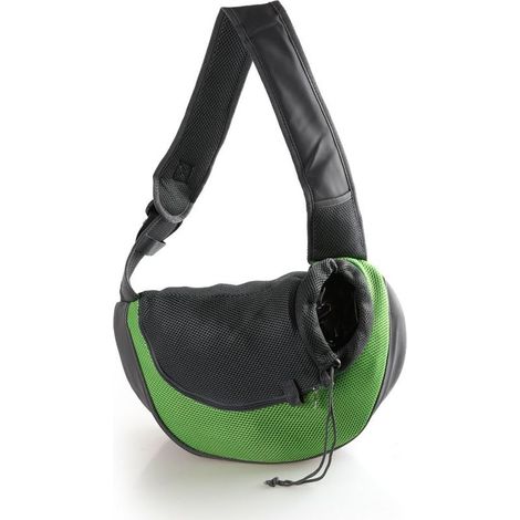 Sac à bandoulière Oxford pour animaux de compagnie (vert-large)-Fei Yu (1/3)