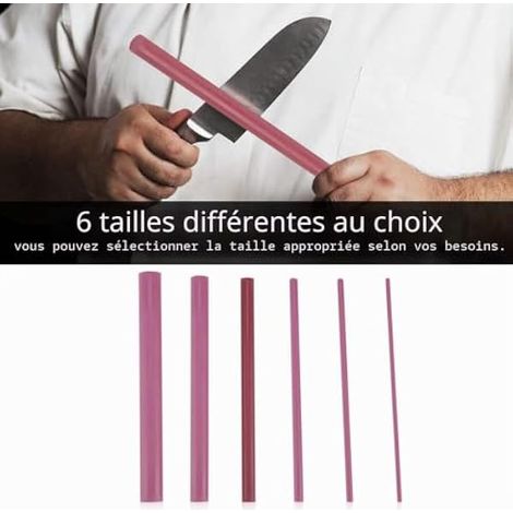 Ruby Huile de Polissage Pierre à Aiguiser Ensemble de Pierres à Aiguiser pour Couteau Ciseau Outil de Polissage 3000 Grains Rouge 6 Pièces (1/5)