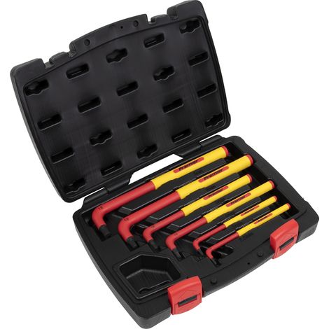 Sealey Hex Key Set 6pc Extra-Long VDE AK7177 (1/3)
