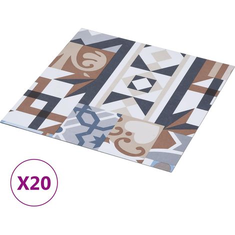 vidaXL Self-adhesive Flooring Planks Mono Pattern 30.5 x 30.5 cm
